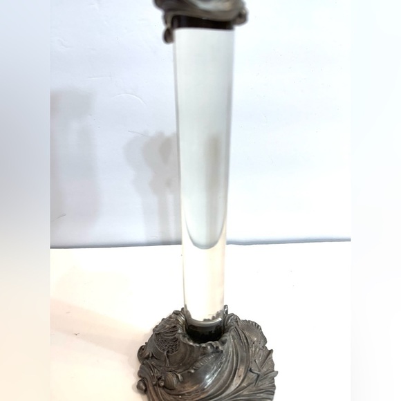 SEAGULL CANADA PEWTER CANDLE STICK HOLDER SIGNED BY ETAIN ZINN 1994 - Picture 4 of 8